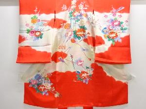 御所車に花模様子供着物